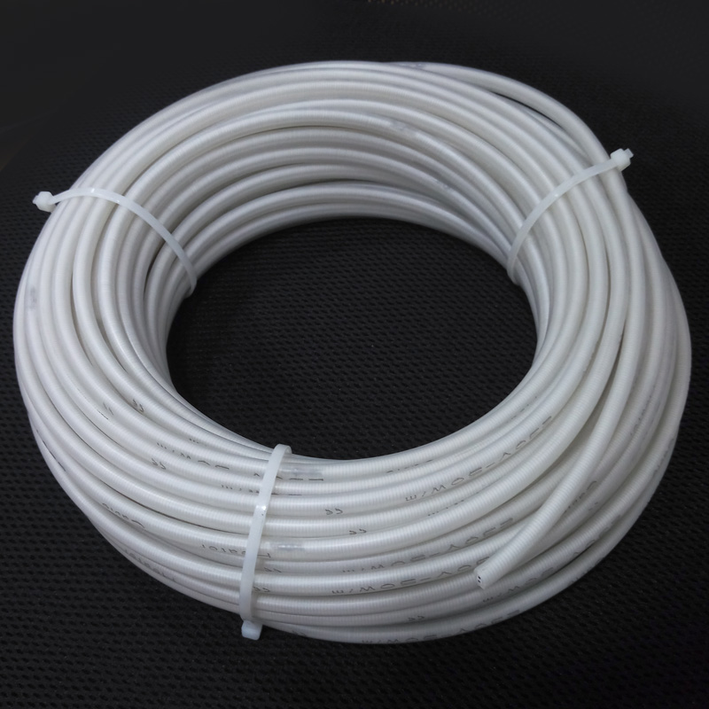 Câble chauffant blindé à gaine isolée en caoutchouc de silicone thermique