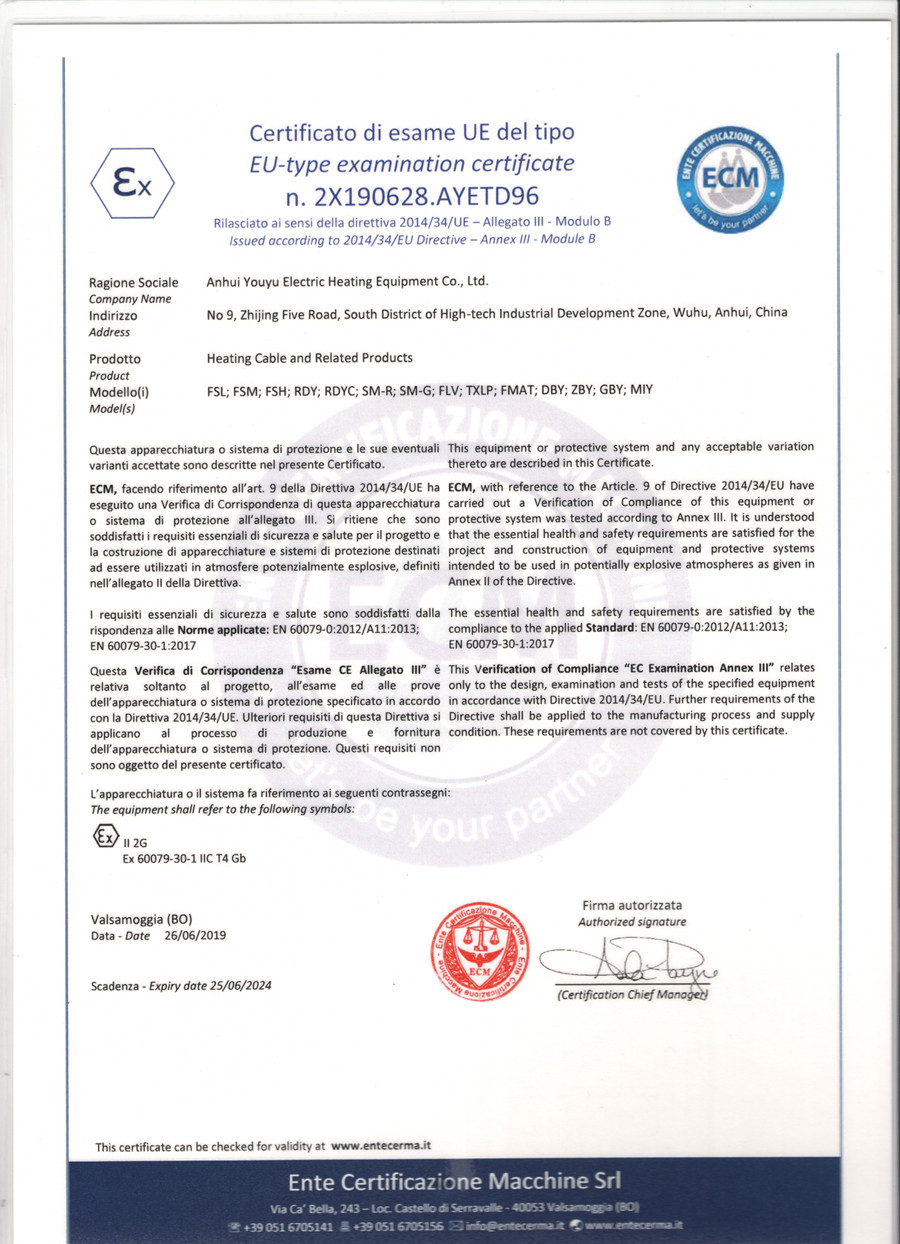 ATEX Certificates